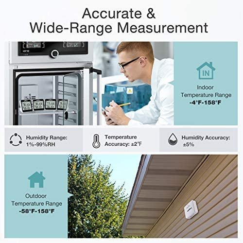 thermomètre et extérieur hommak HM466A - Image 5