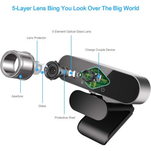 Webcam 1080P avec microphone HiSMAHO - Image 4