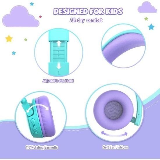 Casque de musique|Stéréo|Régulateur volume|Sans fil|E62|GORSUN - Image 2