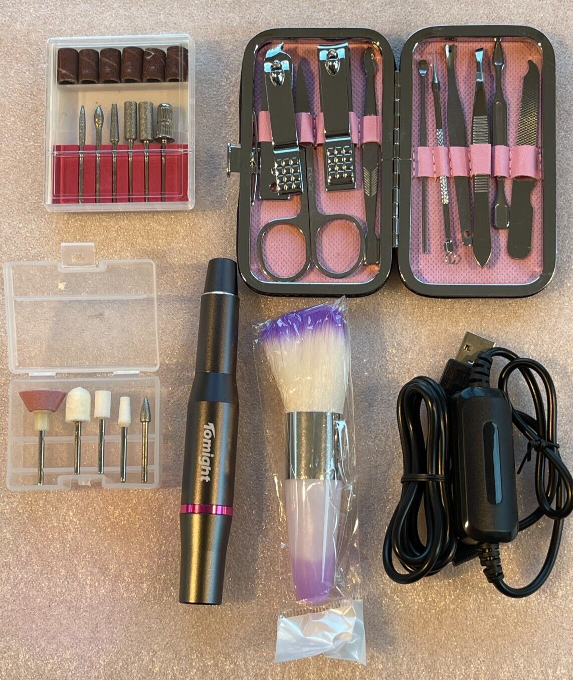 Kit de ponceuse à ongle|Lime à ongles|Électrique|Sans fil|TOMIGHT - Image 2