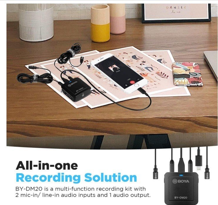 Set de Microphones d'interview|BOYA|Lavalier|BY-DM20 - Image 8