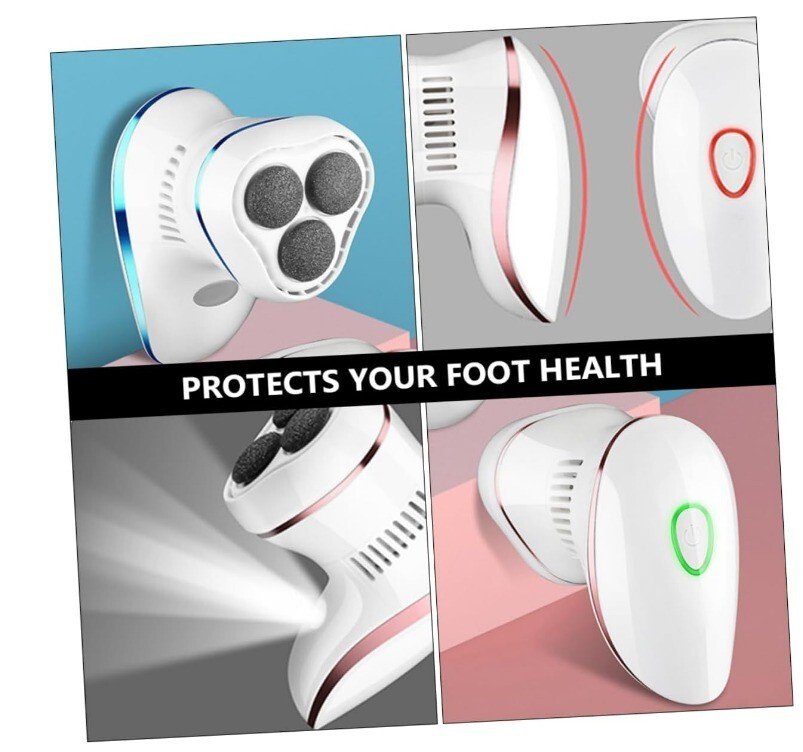 Râpe électrique pour pieds|FRcolor|Anti callosités|Ponceuse 3 têtes - Image 6