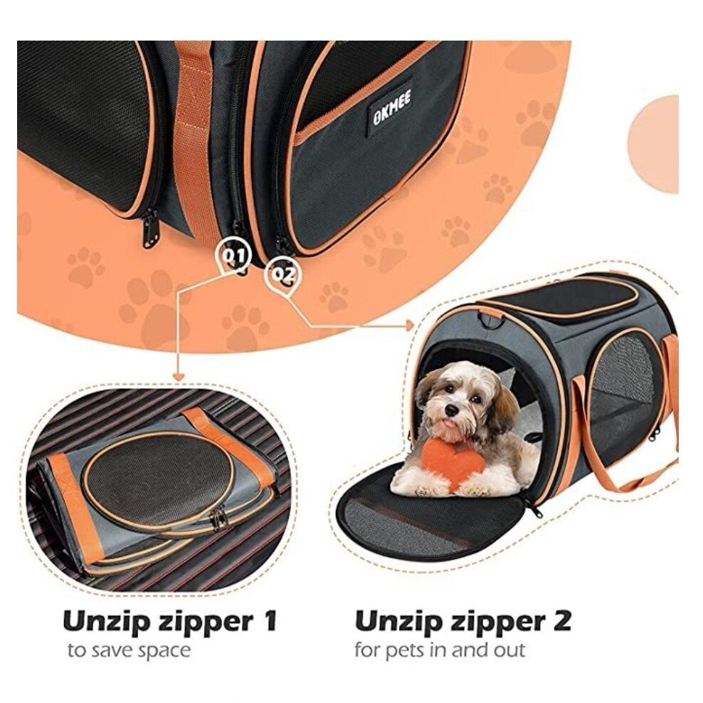 Sac de transport| avec Ventilation| pour animaux de compagnie| OKMEE - Image 2