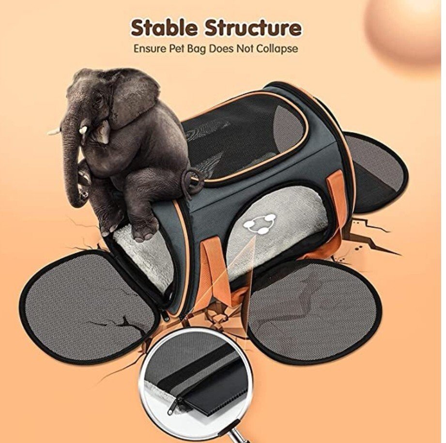 Sac de transport| avec Ventilation| pour animaux de compagnie| OKMEE - Image 3