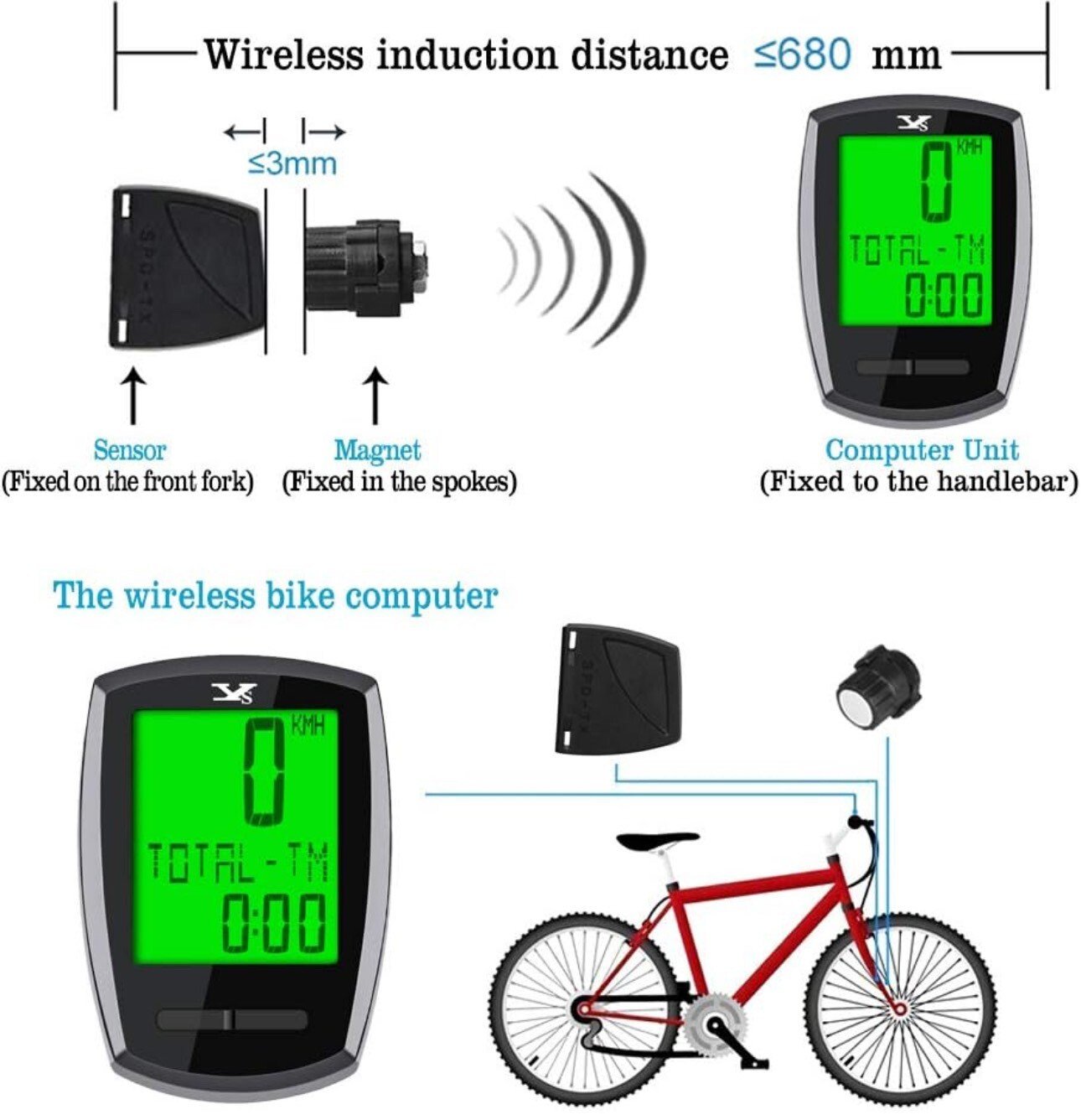 Compteur kilométrique|Vélo|Multifonctionnel - Image 5