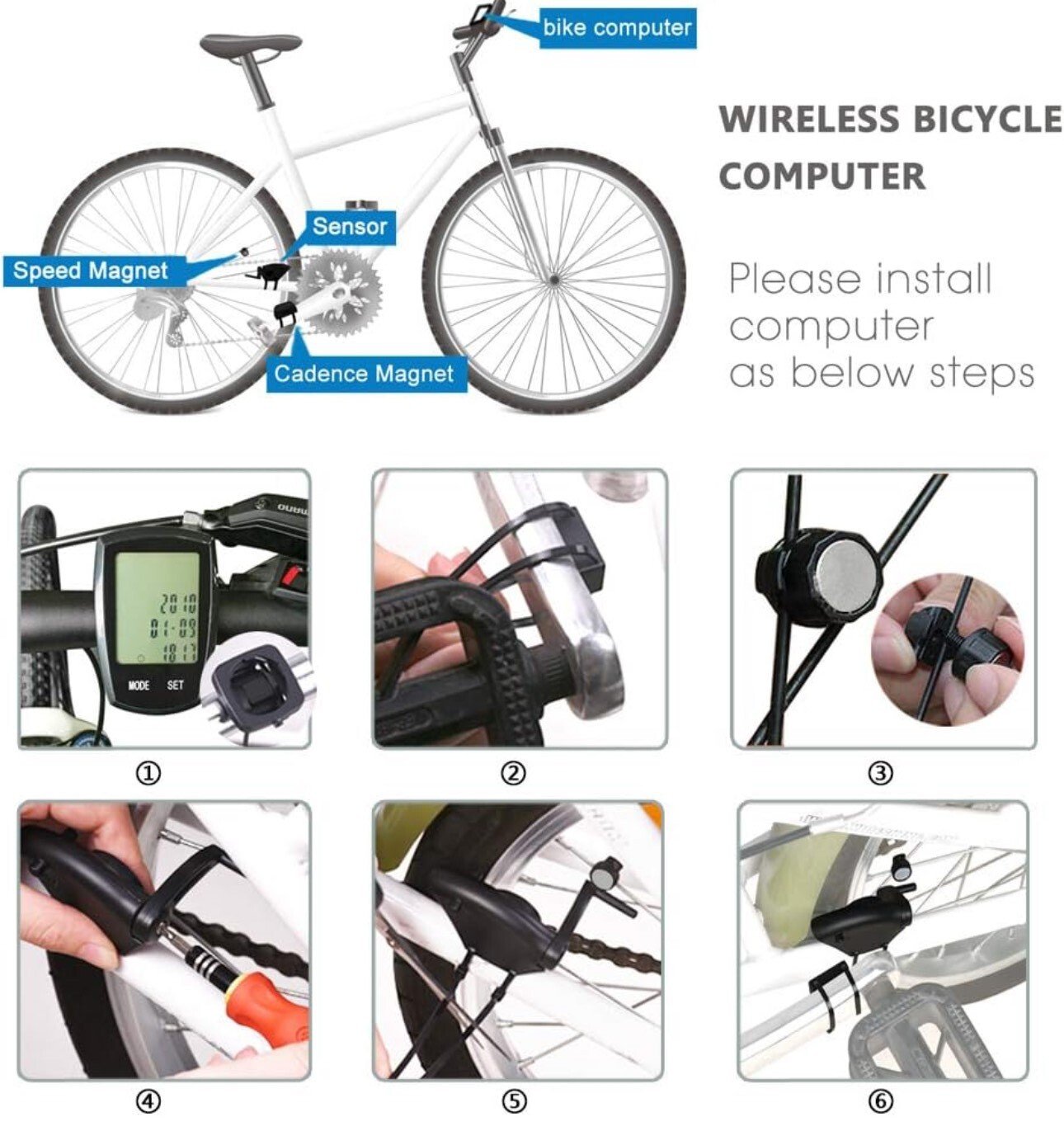 Compteur kilométrique|Vélo|Multifonctionnel - Image 7