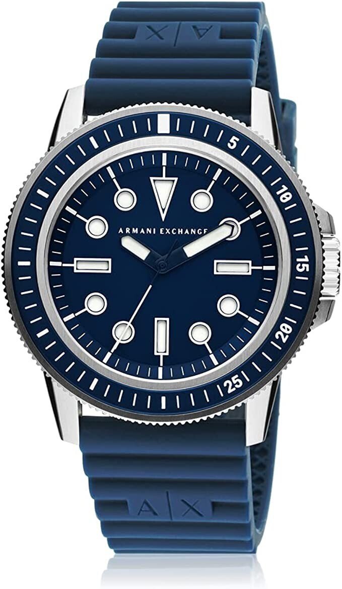 Montre| Armani AX1851| en acier inoxydable |avec bracelet |en silicone