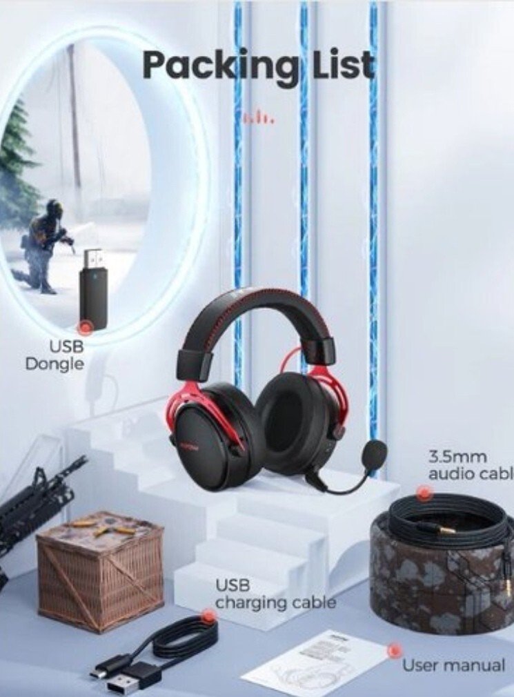 Casque gaming sans fil Mpow BH415A - Image 3