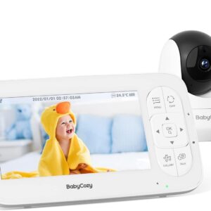Moniteur vidéo pour bébé|Babyphone avec caméra & audio|5" 720P|BABYCOZY
