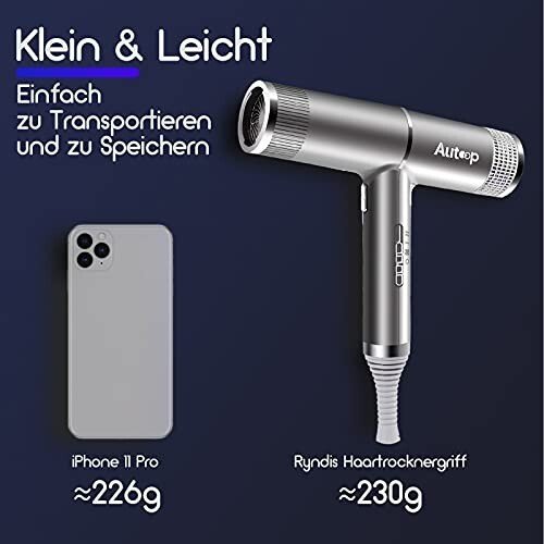 Sèche-cheveux| professionnel| Autoop |avec diffuseur | ionique ultraléger - Image 4