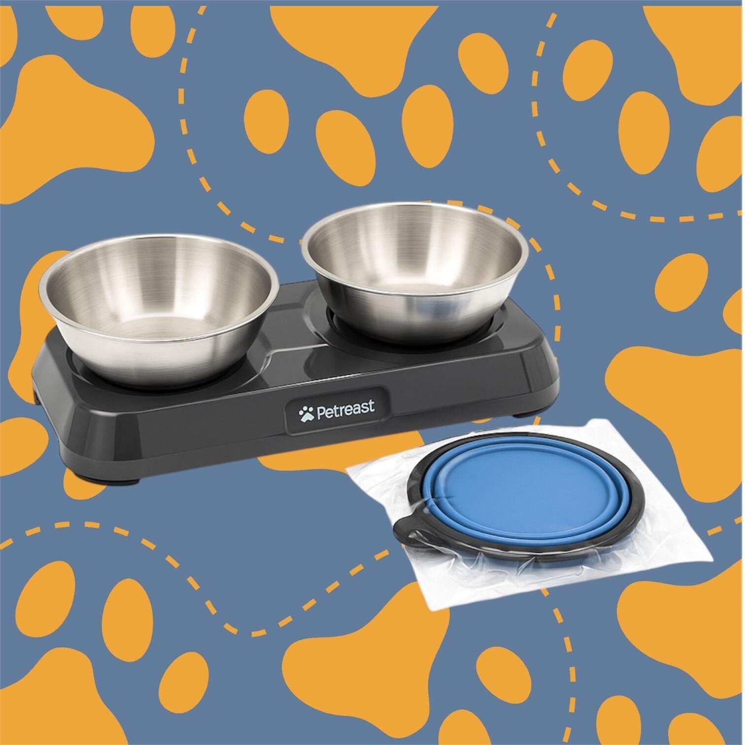 Bols pour Animaux de Compagnie│PETEAST│Nourriture & Eau│Surélevés - Image 3