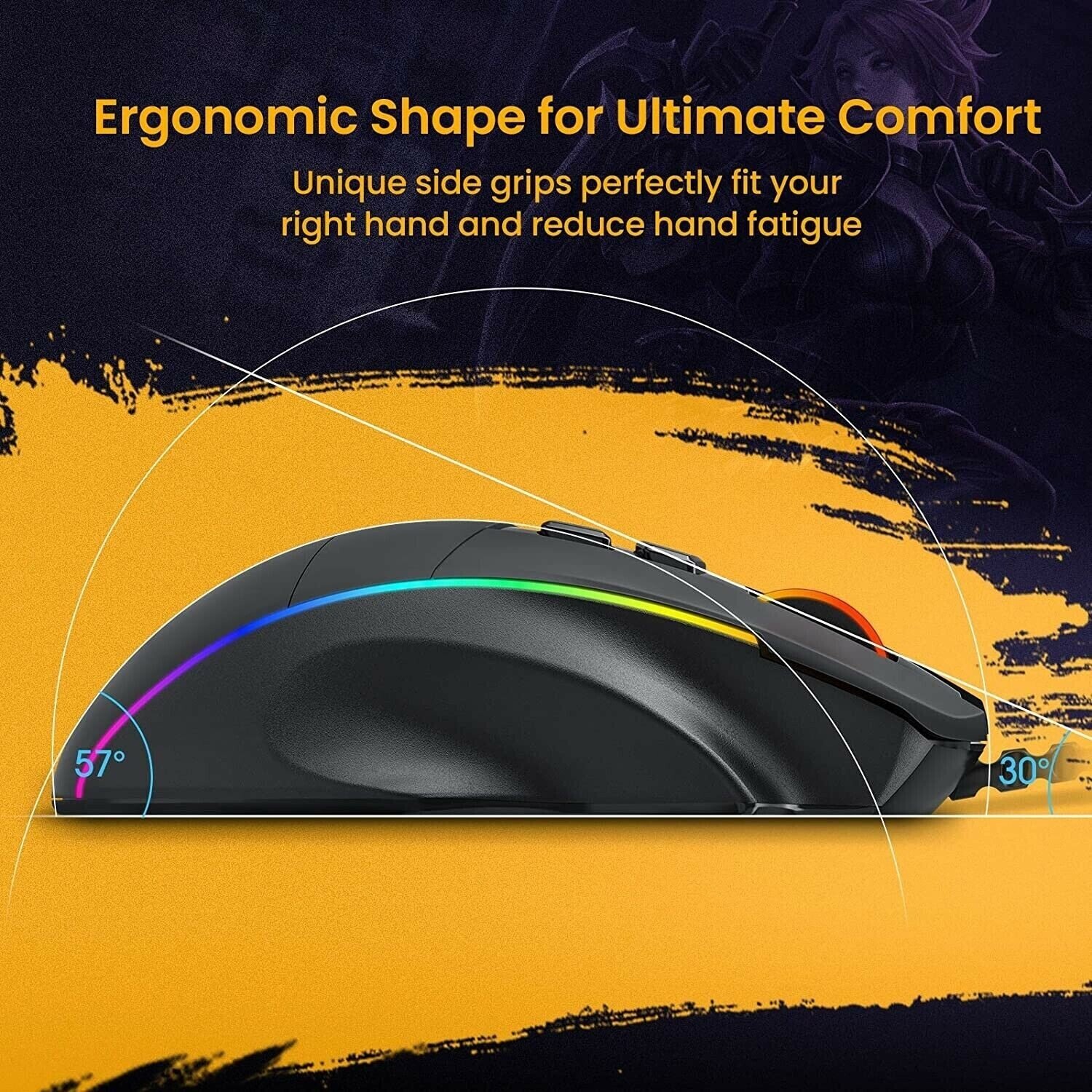 Souris de jeu filaire| PC278A| bouton programmable |capteur optique - Image 7