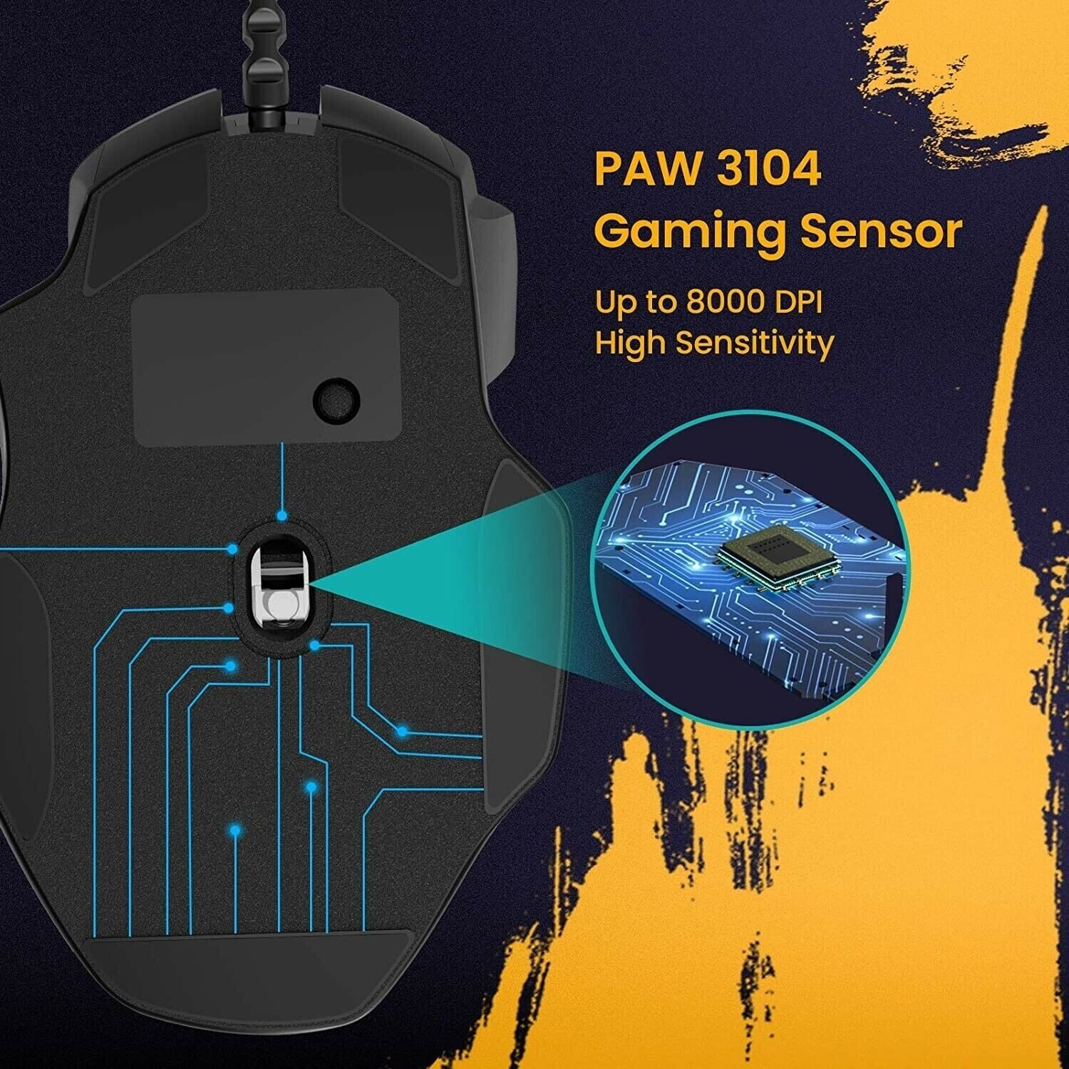 Souris de jeu filaire| PC278A| bouton programmable |capteur optique - Image 9