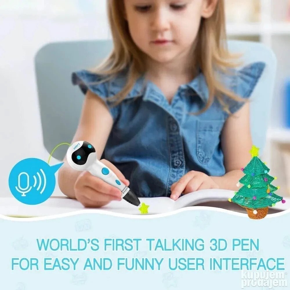 Stylo 3D|Stylo Robot|Avec commandes vocales|NULAXY - Image 5