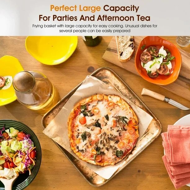 Friteuse à air│Oyajia│15 L│Ecran tactile│Panier vitré│Noir - Image 8