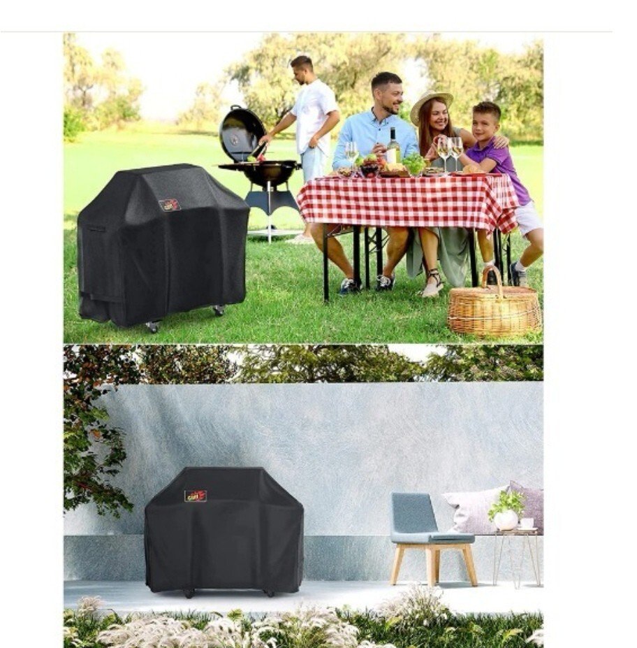Housse de barbecue| 600D 64 pouces| housses de gril| à gaz imperméables - Image 5