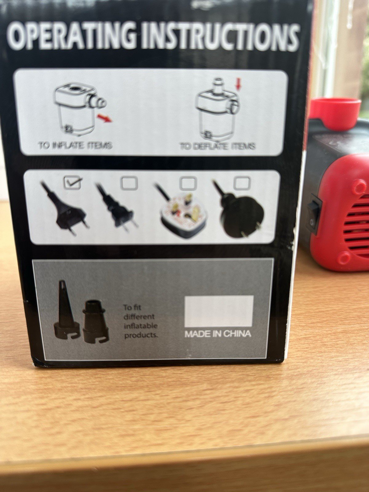 Pompe à air électrique compacte pour les piscines, matelas, jouets gonflable - Image 6