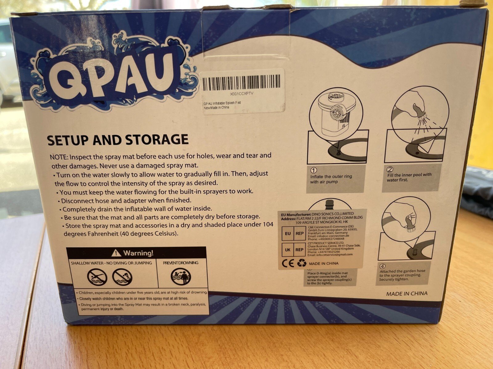 pataugeoire, arroseur , tapis de jets d'eau , jeux d'eau pour enfants - Image 4