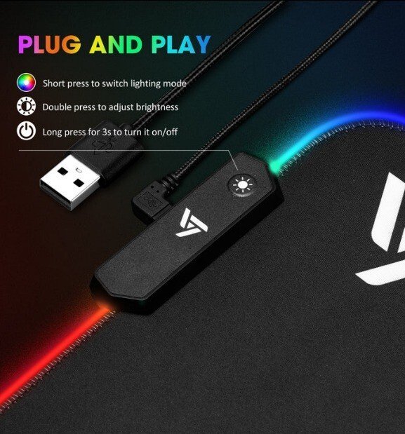 Tapis de souris de jeu | LED| étendu avec 13 modes - Image 7