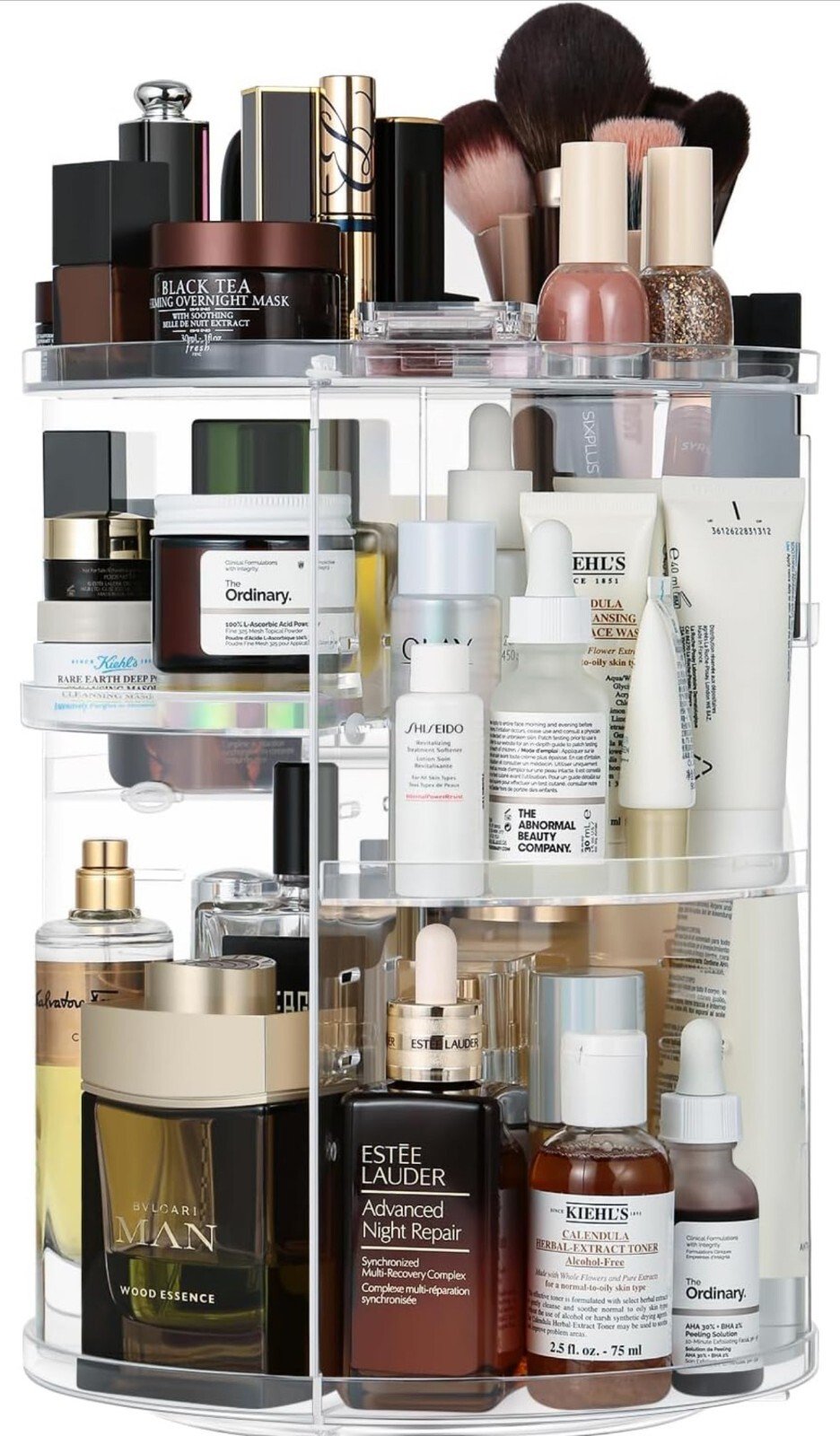 Organisateur de maquillage|Rotatif à 360°|Rangement|Maquillage|UZHNOE