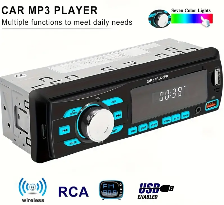 Autoradio R2214│Car MP3 Player│Bluetooth│2 USB│AUX│FM/AM│Radio│Musique