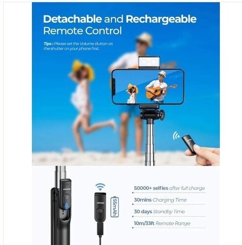 Perche à selfie| avec la lumière de remplissage| MPOW PA168A - Image 7