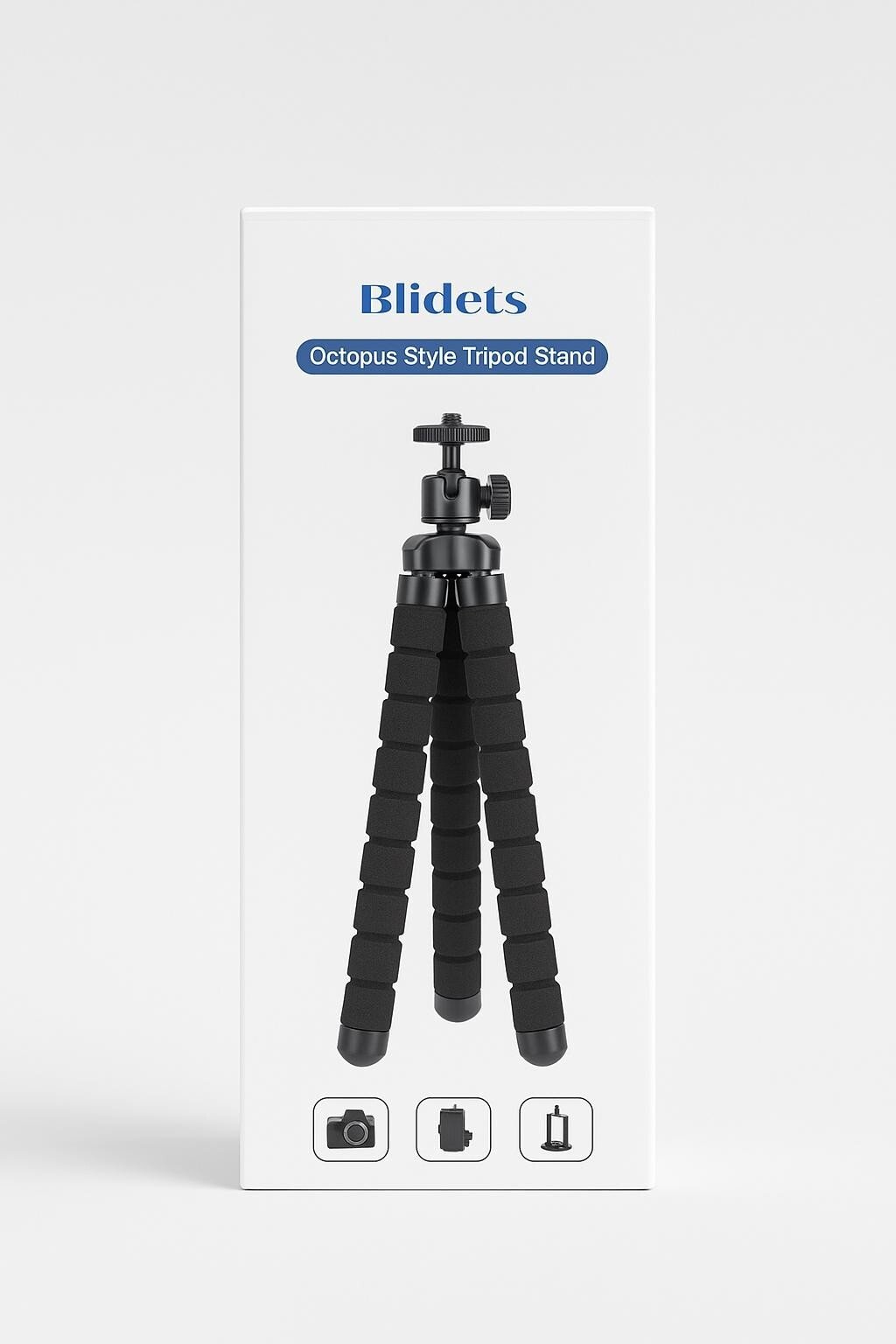 Trépied de Téléphone, Caméra & Camescope│RHODESY│Style pieuvre│Flexible│Noir