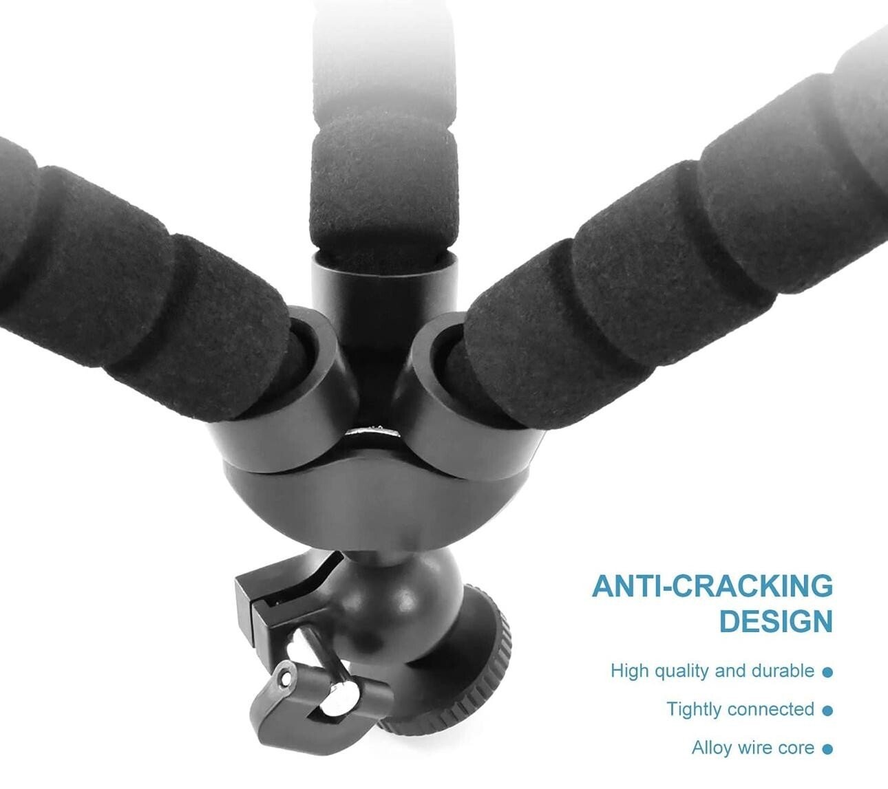 Trépied de Téléphone, Caméra & Camescope│RHODESY│Style pieuvre│Flexible│Noir - Image 5