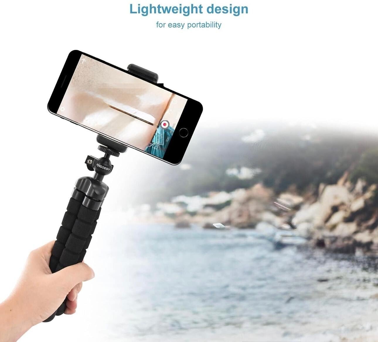 Trépied de Téléphone, Caméra & Camescope│RHODESY│Style pieuvre│Flexible│Noir - Image 6