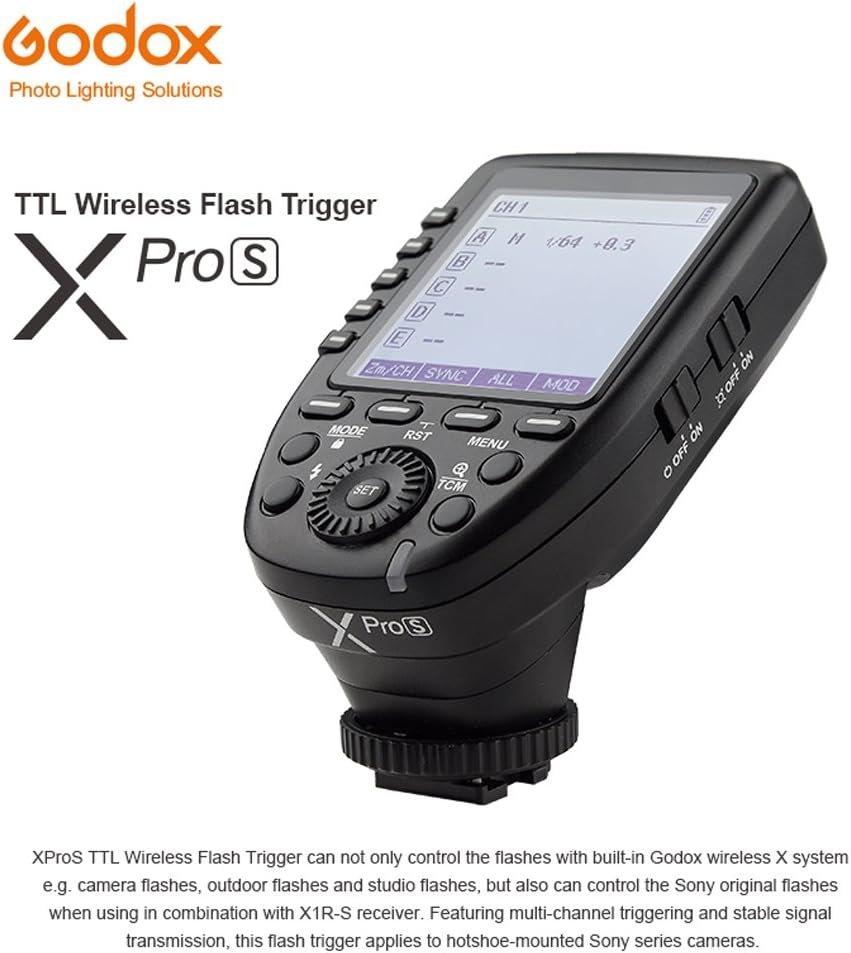 Godox XPro-S Déclencheur de Flash Sony, 2.4G TTL Sony Flash Trigger 1/8000s HSS, - Image 4