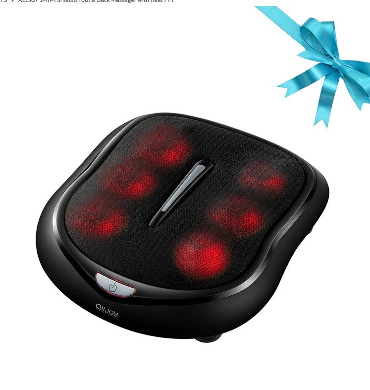 lMasseur de pieds Shiatsu avec chauffage AllJoy FTMA 2201