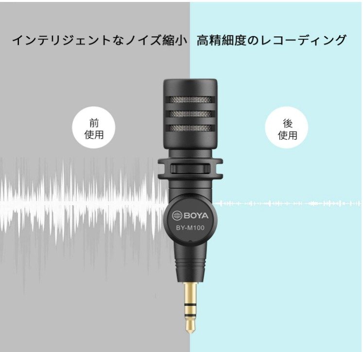 Microphone à condensateur miniature Boya BY-M100 - Image 4